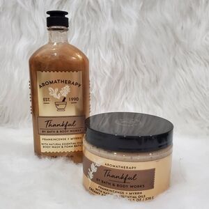 Frankincense Myrrh Thankful Aromatherapy Body Care Set
